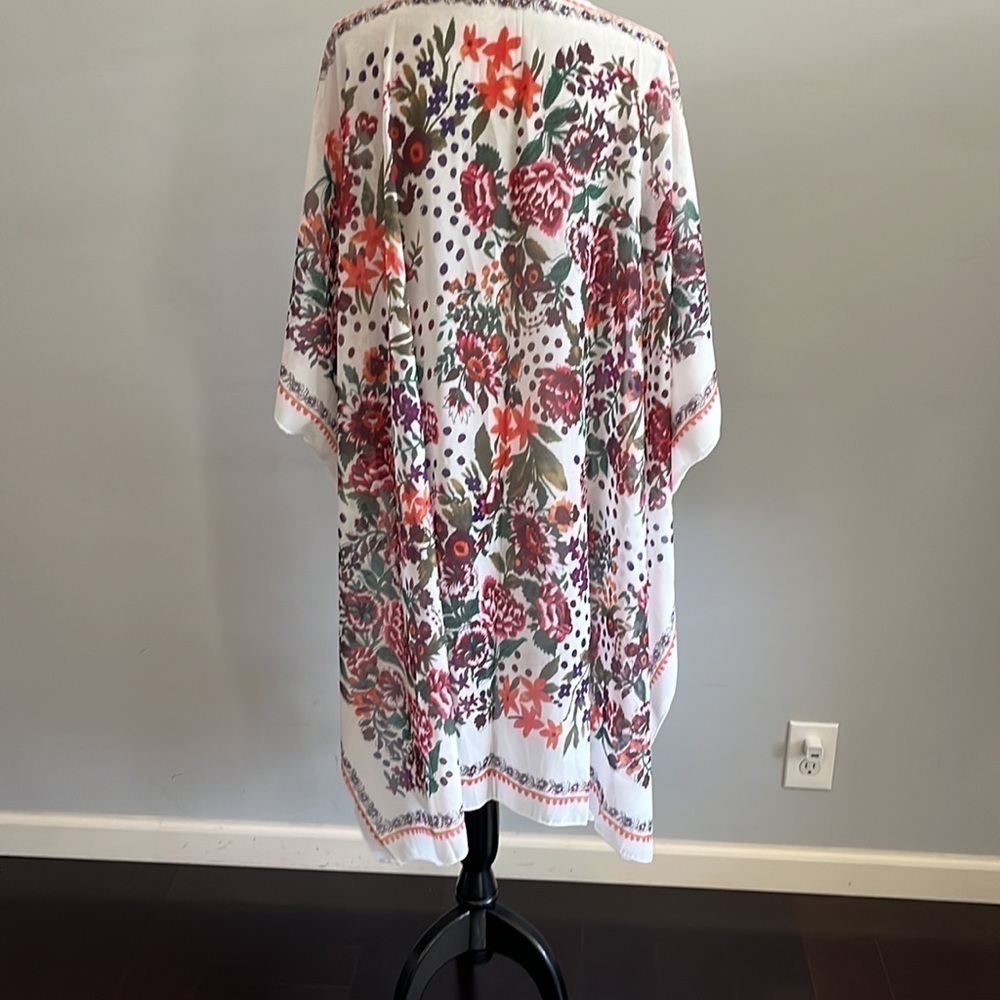 Boho shrug in a floral print One Size - Picture 3 of 7